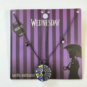 Wednesday Bestie Necklace Set NWT